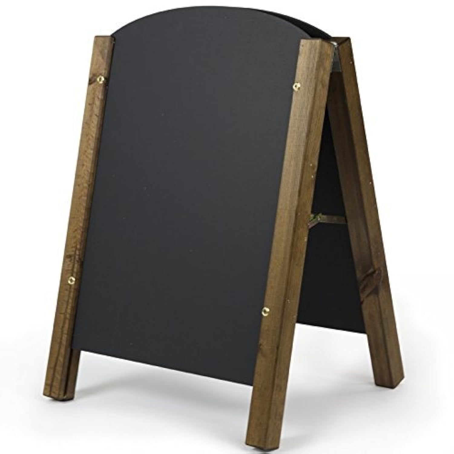Chalkboards UK Small A-Frame, Rounded Top, Wood, (A2) 75 x 45 cm