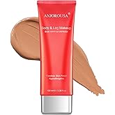 ANJOROUSA Body Coverage Perfector - Tattoo Cover Up Makeup,Body Foundation,Waterproof No Transfer Leg & Body Makeup (Bronze)