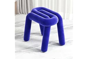 Creative Pin-Shaped Stool, Cornerless Makeup Stool, Padded Dressing Vanity Chair, Modern and Simple Special-Shaped Footstool,