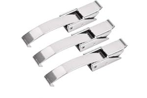 uxcell 3.92-inch SUS304 Stainless Steel Draw Toggle Latch with Spring-Steel Hook - 3 Pcs