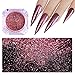BORN PRETTY 0.5g Nail Art Rose Gold Glitter Powder Mirror Pigment Ultra Thin Iridescent Dust for manicuring and Makeup (0.5g)