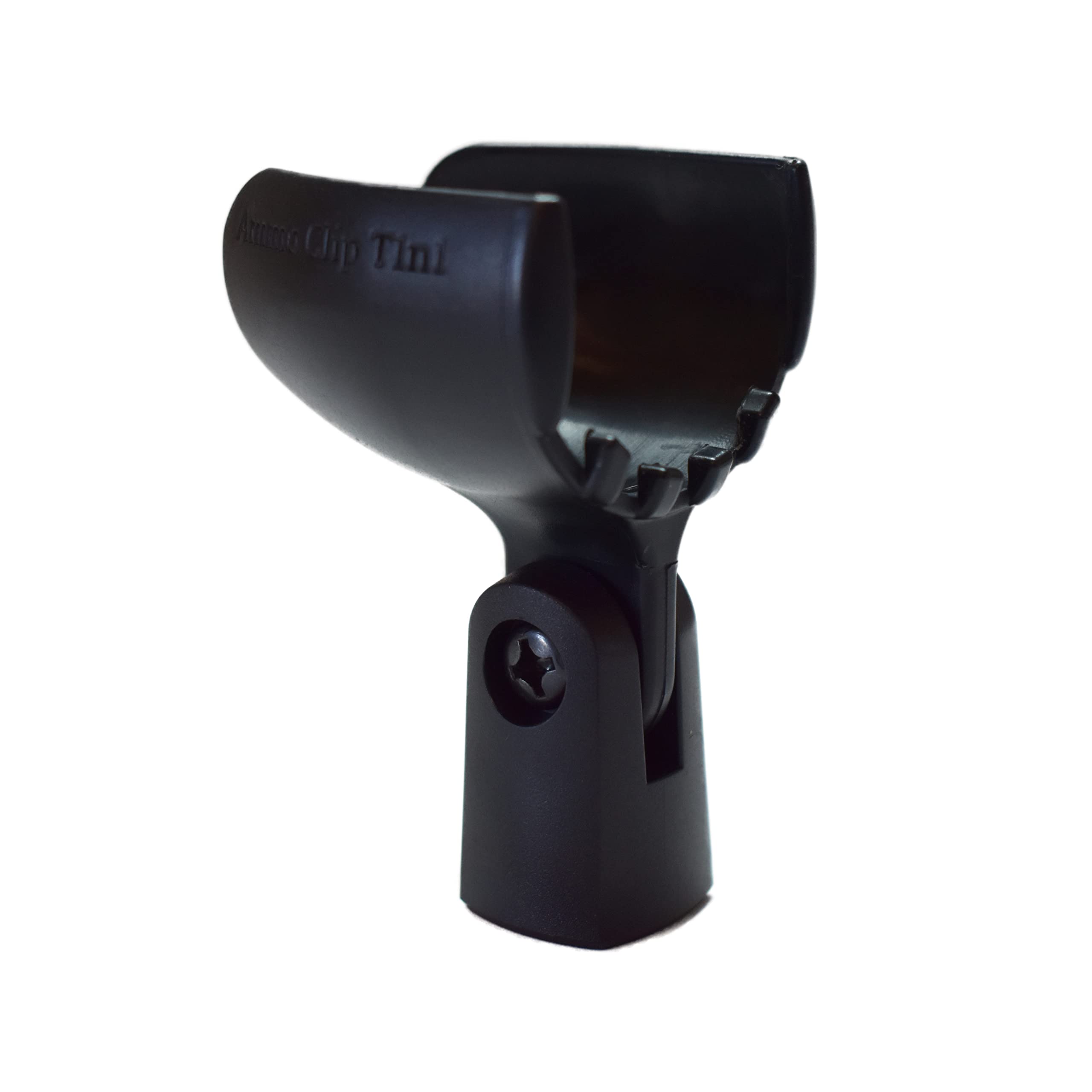 Ammo Clip T1n1 Bullet Mic Holder for Bulletini Harmonica Microphone (Natural Black)
