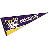 Benedict Tigers Wordmark Pennant Flag