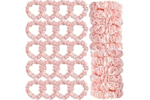 20 Pcs Large Satin Silk Scrunchies for Women - Heavy Duty Elastic Hair Ties & Thick Ponytail Holders - Versatile Hair Ropes f