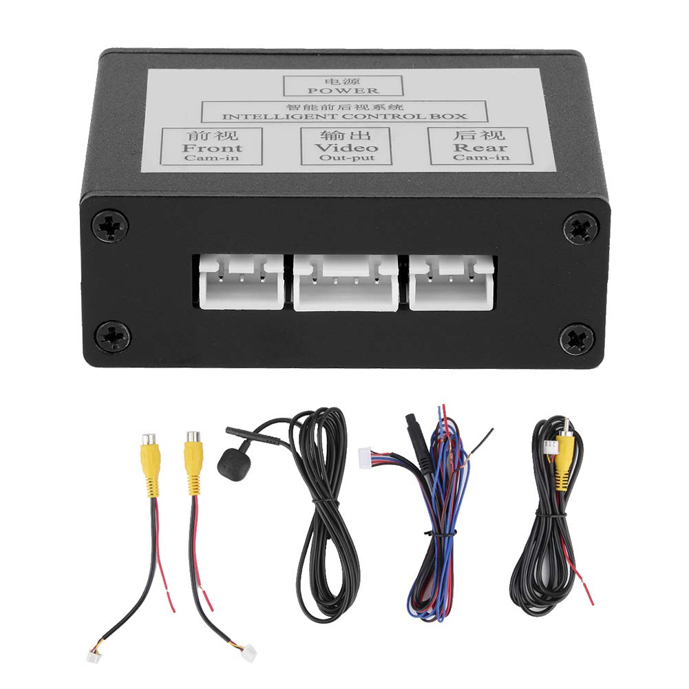 Camera Switch,Camera Converter,Smart Car Parking Camera Converter Front Rear View Video Switch Channel Control Box Adapter Suitable for Vehicles With Monitor and Reversing Camera