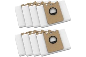 JURWHEER Disposable Dust Bags Replacement Kits for BObsweep for Dustin and for Orb-i, 3/8 Pack Vacuum Cleaner Bags, Vacuums Replacement Accessory Parts, 3.5 L Dust Bags Vacuum Cleaner Accessories(8 PACK)