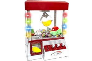 Etna Electronic Arcade Claw Machine - Toy Grabber Machine with Flashing LED Lights and Sound