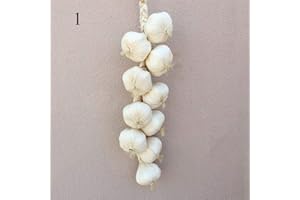 SPDD String of Artificial Garlic/Onion,Fake Vegetable Photography Props Mini Decorative Garlic Vegetables House Party Kitchen Decor(1)