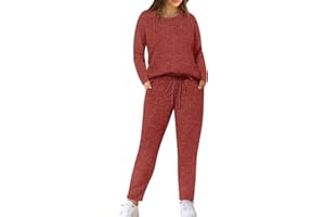 TIYOMI Plus Size 2 Piece Outfits for Women Long Sleeved Sweatsuit Set Oversized Track Suits Top and Pants with Pockets XL-5XL