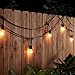Amazon Basics Outdoor Patio String Lights, S14 Bulb, 48 Feet, Black
