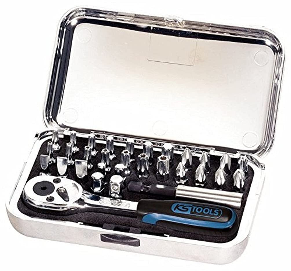 KS Tools 918.45 Chrome+ Tool Kit Ratchet Spanner (31 Pieces)