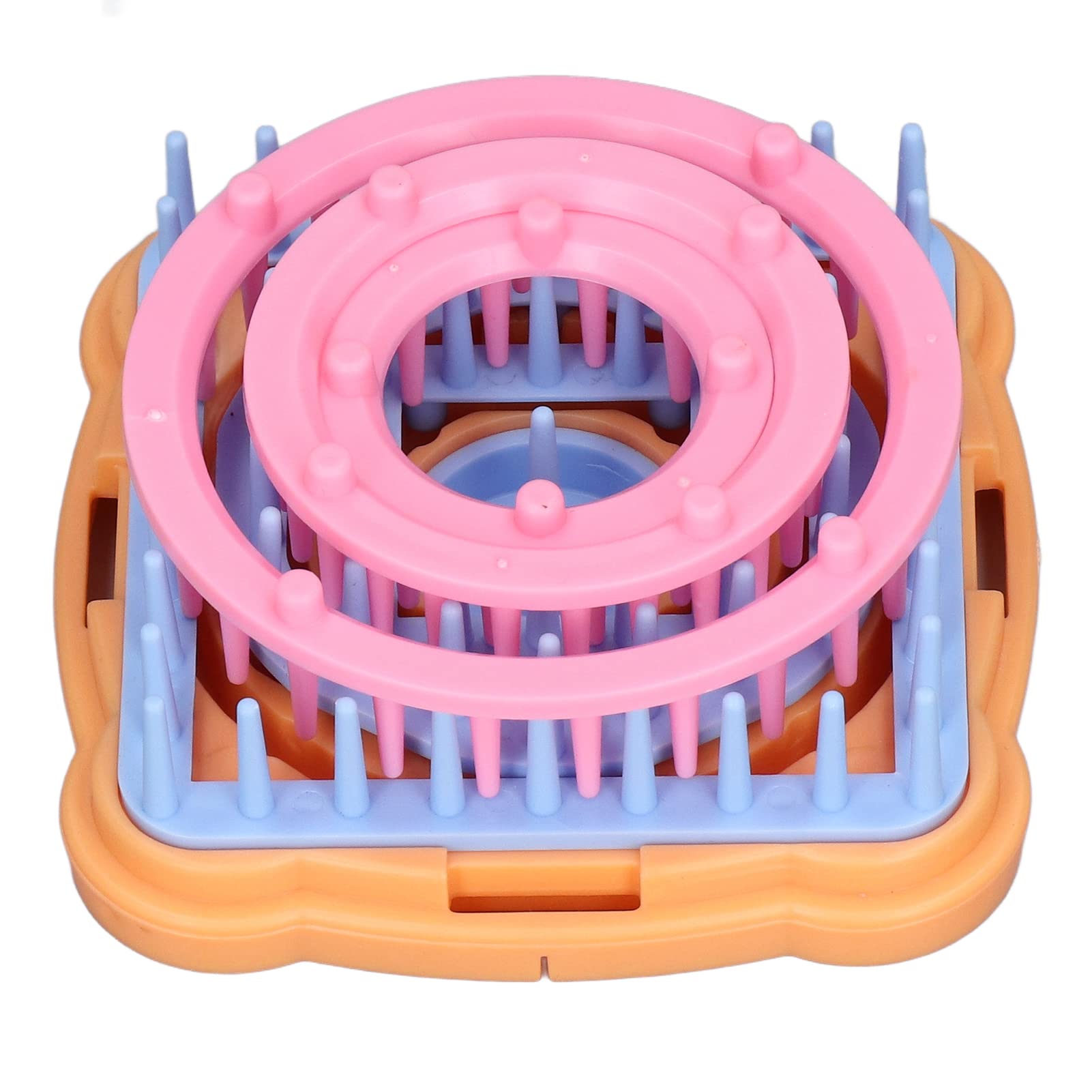 Qcwwy Knitting Looms Boards Flower Knitting Loom Kit Round Looms Hat Scarf Shawl Sweater Sock Blankets Knitter for Kids and Adults