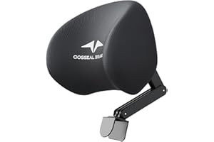 Office Chair Headrest Attachment Adjustable & Detachable Office Chair Headrest Ergonomic Neck Support for Memory Foam Mesh He