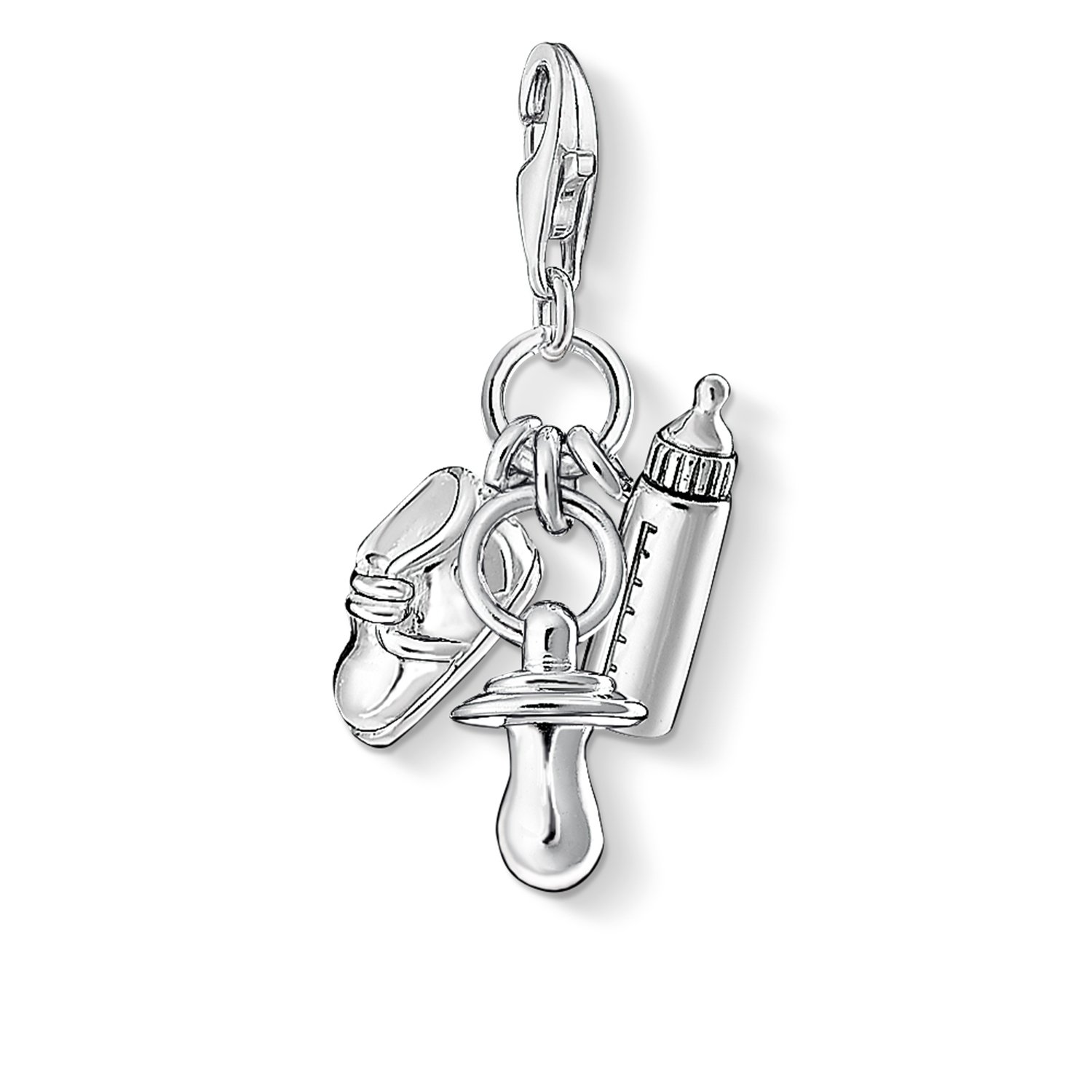 Thomas Sabo Women Charm Pendant Baby Birth Charm Club 925 Sterling Silver 1116-637-12