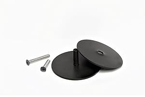 TUFF STRIKE Door Hole Cover Plate | No Show Central Screw | Deadbolt Filler Plate | 2-5/8" Oil Rubbed Bronze