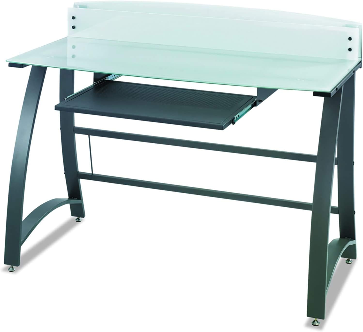 Safco 1938TG Xpressions Computer Workstation Glass BigaMart