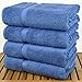 Chakir Turkish Linens Premium Cotton Absorbent Turkish Towels (Bath Towel - Set of 4, Wedgewood)