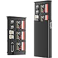 BUDI Pop-up Design Memory Card Case Crush & Shockproof Memory Card Wallet for Micro SD SDXC SDHC TF Cards and 6 SD Cards/Micro SDHC/Micro SDXC TF Card Holder Organizer,Case Storage (Mini case)