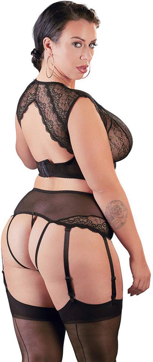 Cottelli Curves Bra Set-22131841081 Black 4XL, 40 - Image 5