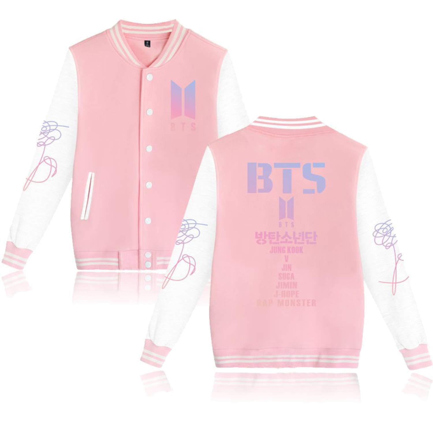 Men's Baseball Varsity Jacket Slim Fit Sweatshirt Letterman Windbreaker Sports Bomber Jacket