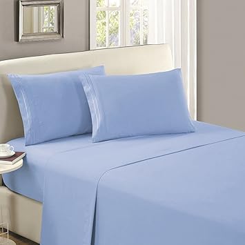 Amazon.com: Mellanni Flat Sheet Queen Blue-Hydrangea - HIGHEST ... Amazon.com: Mellanni Flat Sheet Queen Blue-Hydrangea - HIGHEST ...