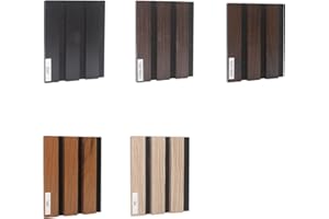 NeatiEase Wood Panels for Wall Color Samples Pack, Soundproof Wood Slat Wall Panel for Interior Wall Decor Noise Cancelling