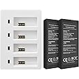 2-Pack 1100mAh Batteries for Ryze Tech DJI Tello Battery & USB Charger