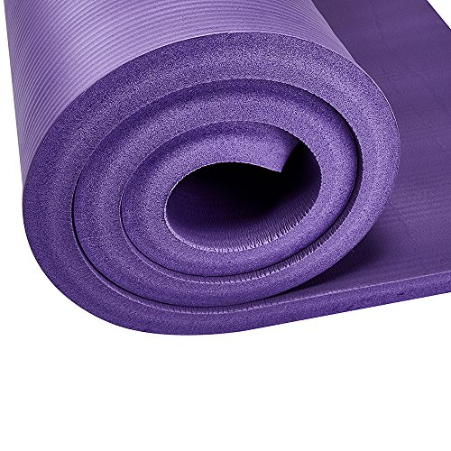 Easthills Fitness 71" x 24" Extra Thick 1 Inch Yoga and Exercise Mat with Elastic Strap for Gym, Workout, Physical Therapy, Pilates. - Thumbnail 3
