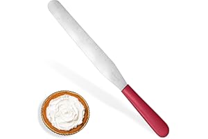 U-Taste 8" Cake Decorating Spatula: Flexible Icing Frosting Knife with Straight Stainless Steel Blade, Smoothing Spreading To