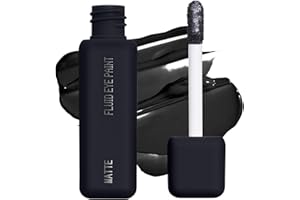 ABOUTFACE about-face Matte Fluid Eye Paint Art of Darkness – High-Pigment Liquid Eyeshadow, Long-Lasting, No-Budge Matte Finish, Vegan & Cruelty-Free (Matte Black)