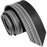 Yongchuantie Fashion 2.36'' Slim Ties for Men Business Casual Wedding Party Necktie 6CM Symmetrical Tie with Gift Box