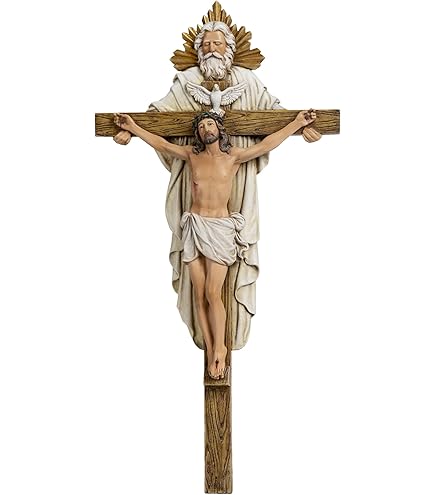 Crocifisso da mensa in ottone dorato