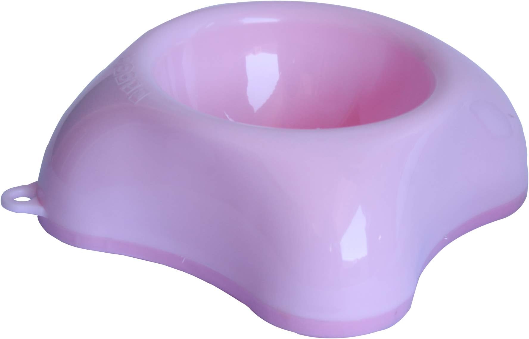 PetNest Plastic Dog Bowls Medium Non-Slip Eco-Friendly Durable Slow Fun Feeder for Dog and Cat (Pink)