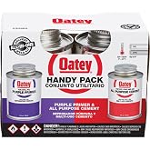 Oatey 4 Oz. All-Purpose ABS, PVC &amp; CPVC Clear Cement &amp; Purple Primer Handy Pack - 1 Each