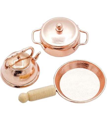 Wok Miniature 1:12 En Métal Noir Pour Maison De Poupée - Tumdee