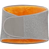 VORCOOL Men Women Winter Thicken Thermal Plush Waist Warmer Lumbar Support Belt Cozy Warm Abdominal Protector Stomach Body Wrap Band Back Brace Kidney Binder Size XL