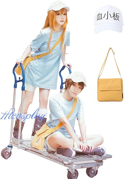 Amazon Co Jp Hicosplay はたらく細胞 血小板 コスプレ 衣装 子供サイズ 子供用 大人用 シャツ パンツ 帽子付き バッグ付き 4点セット 1cm 4点セット ホビー 通販