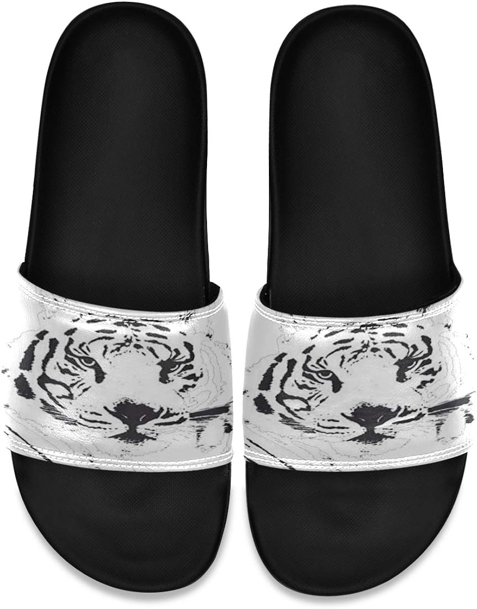white tiger slippers