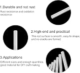Sourcing Map 304 Stainless Steel Round Rods 5mm x 350mm Pack of 5 view 5