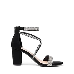 DREAM PAIRS Women's Chunk Low Heel Pump