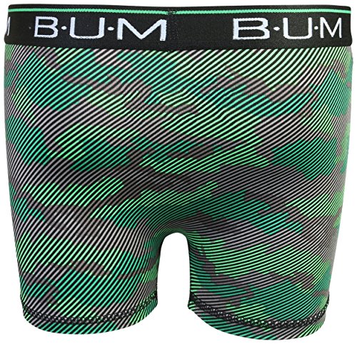 B.U.M. Equipment Boys\' Performance Active Compression Underwear Boxer Briefs (6 Pack), Black/Charcoal/Camo, Small/6-7' - Thumbnail 5