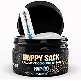 Derm Dude Happy Sack Ball Deodorant & Comfort Cream for Men | Anti-Chafing Sweat Defense, Odor Control, Aluminum-Free Deodorant & Hygiene Products for Men's Private Parts | 2oz (MVP)