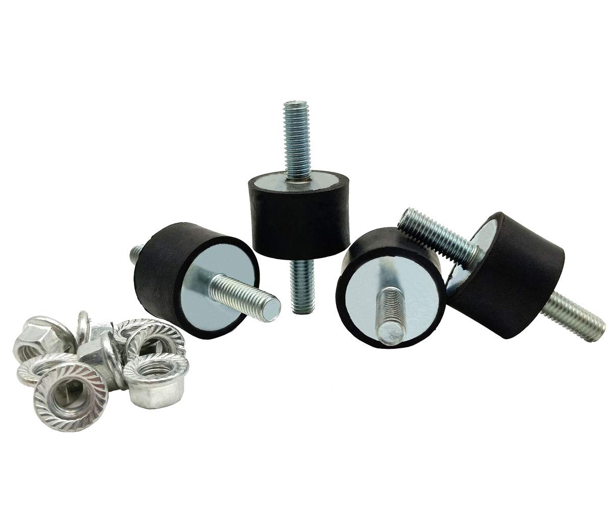 METALLIXITY Rubber Studs (M4 Thread), Rubber Cylindrical Vibration