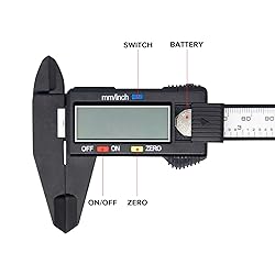 Electronic Digital Caliper, Plastic Vernier