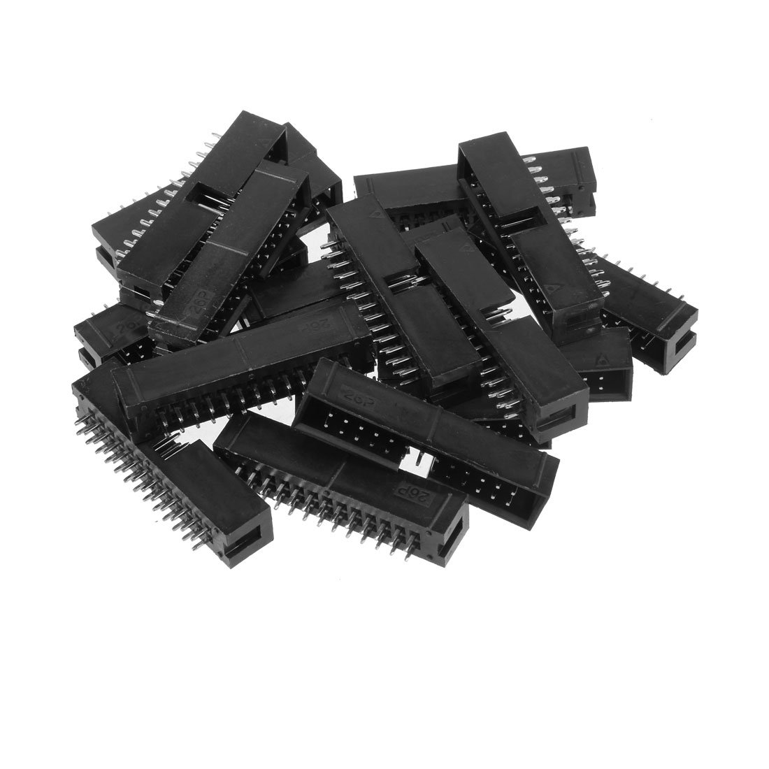 sourcing map 20Pcs 2.54mm Pitch 2x13-Pin Double Row Straight Box Header Connector PCB Board Socket