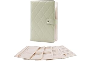 Sbrinnaliao Travel Jewelry Organizer Case ， Portable Jewelry Organizers Storage Book, Compact Jewelry Roll for Earrings, Rings, Necklaces - Perfect Jewelry Travel Bag for Women