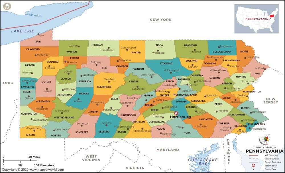 Pa Intermediate Unit Map