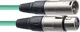 Stagg SMC3 CGR 3 m XLR to XLR Microphone Cable Green Pack of 2 view 2
