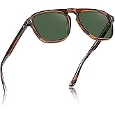 CARFIA Polarized Sunglasses for Men UV400 Protection - Pilot Design Acetate Sun Glasses for Driving Fishing Outdoor CA5355