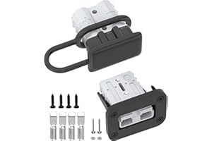 IZTOSS 50Amp Anderson Connector 6 to 12 Gauge Battery Cable Quick Connect/Disconnect Connector Wire Harness Plug Kit with Fix